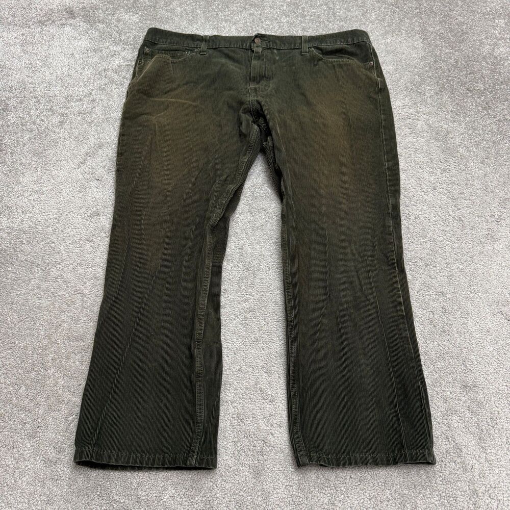 Levi's 511 Slim Fit Croduroy Pants Mens 42x32 Dark Green Straight Cotton Stretch